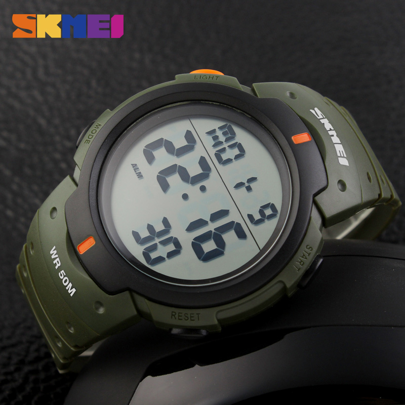 Skmei green sales watch