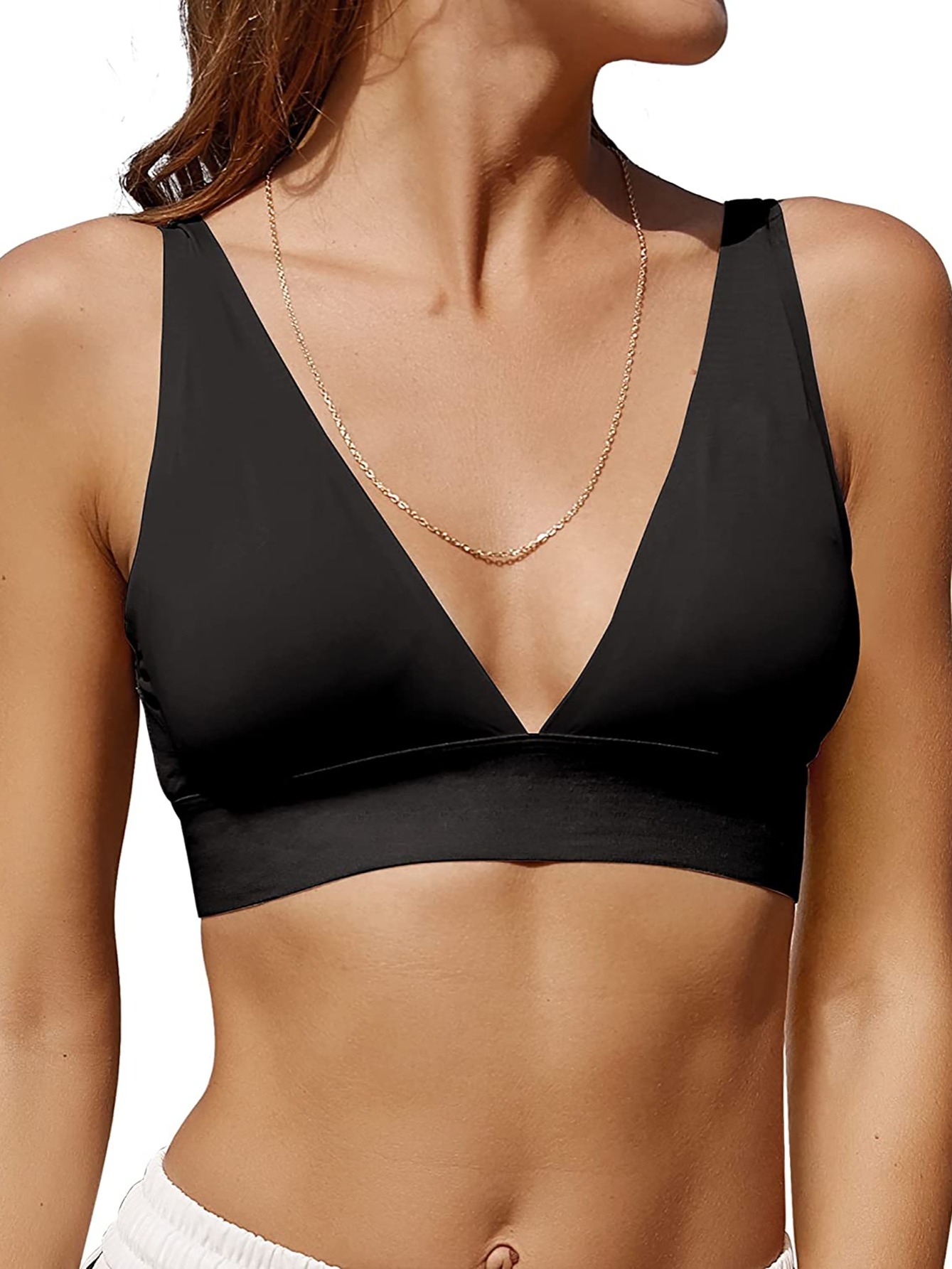 Victorias Secret VSX Sport Strappy Back Lightly Lined Plunge