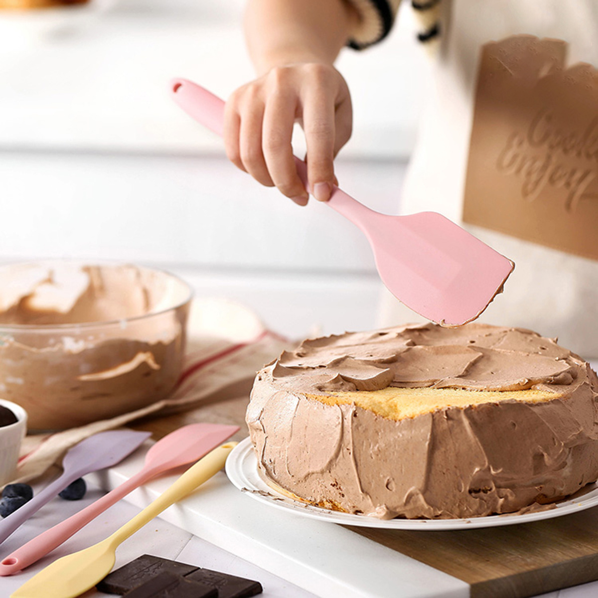 Cake Silicone Heat Resistant Cream Butter DIY Baking Spatula