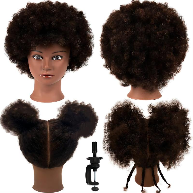 African American Mannequin Head with 100% Human Hair Manikin Head Afro  Kinky