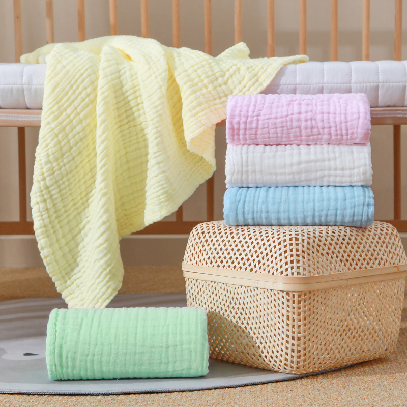 8Pcs/Set Baby Towel Newborn Colorful Towel Wash Cloth Bathing