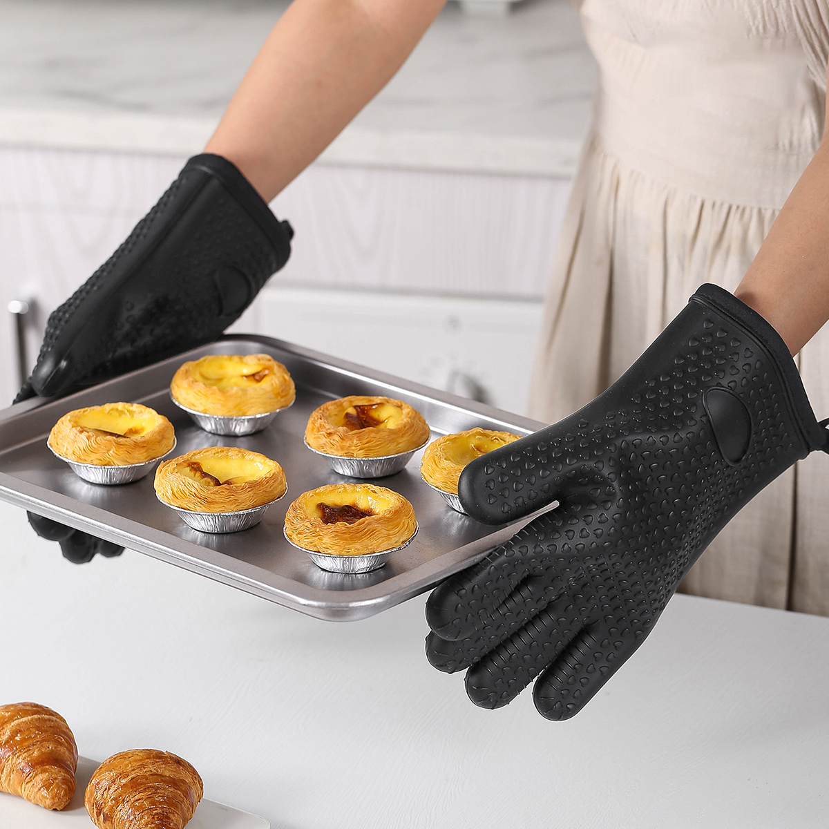 Silicone Oven Mitt Baking Gloves MOQ 50PCS