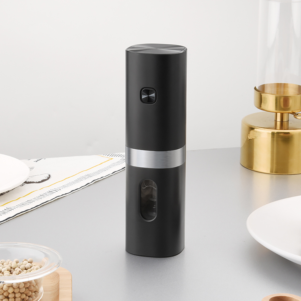  Electric Salt and Pepper Grinder Set - Automatic, Refillable, Battery  Operated Stainless Steel Spice Mills with Light - One Handed Push Button  Peppercorn Grinders and Sea Salt Mills: Home & Kitchen