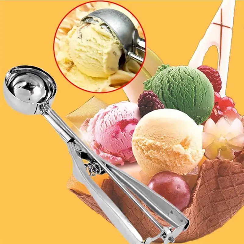 Stainless Steel Ice Cream Scoop, Ball Scoop - Temu