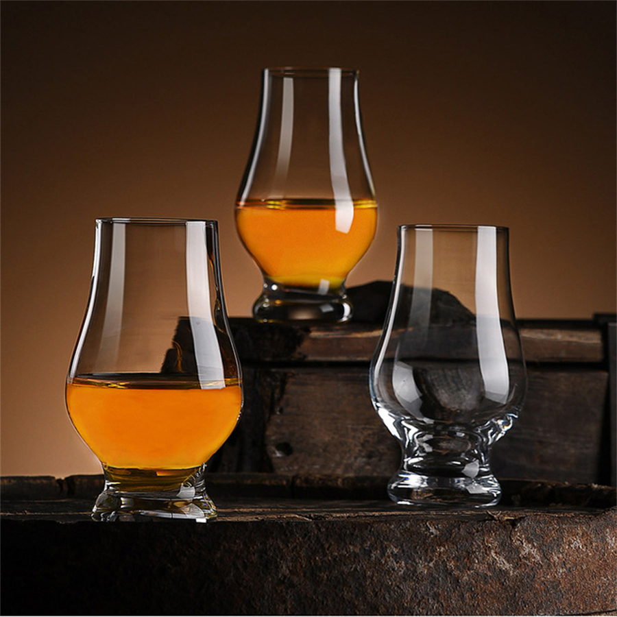 Italian Premium Crystal Whiskey Glasses Set of 4 | Crystal Clear 300ML Glass