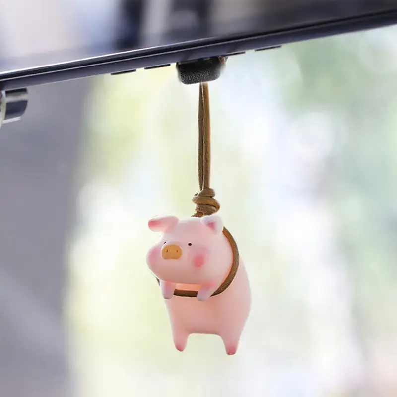 Niedliche Schwein Auto Rückspiegel Anhänger