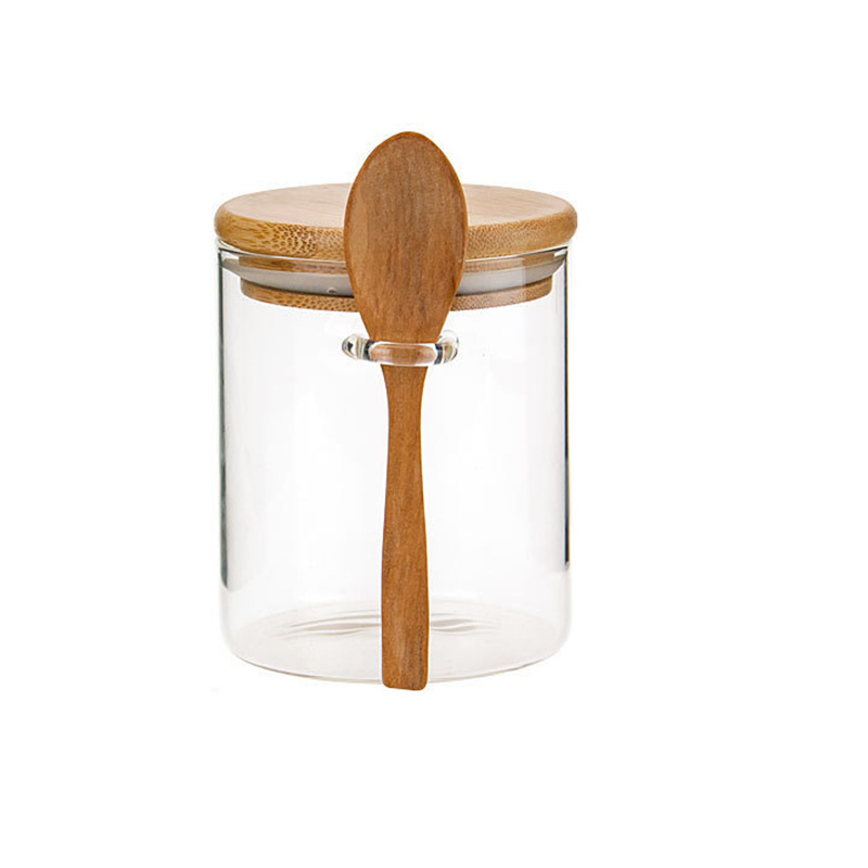 Pebbly Storage Jar with Spoon - Interismo Online Shop Global