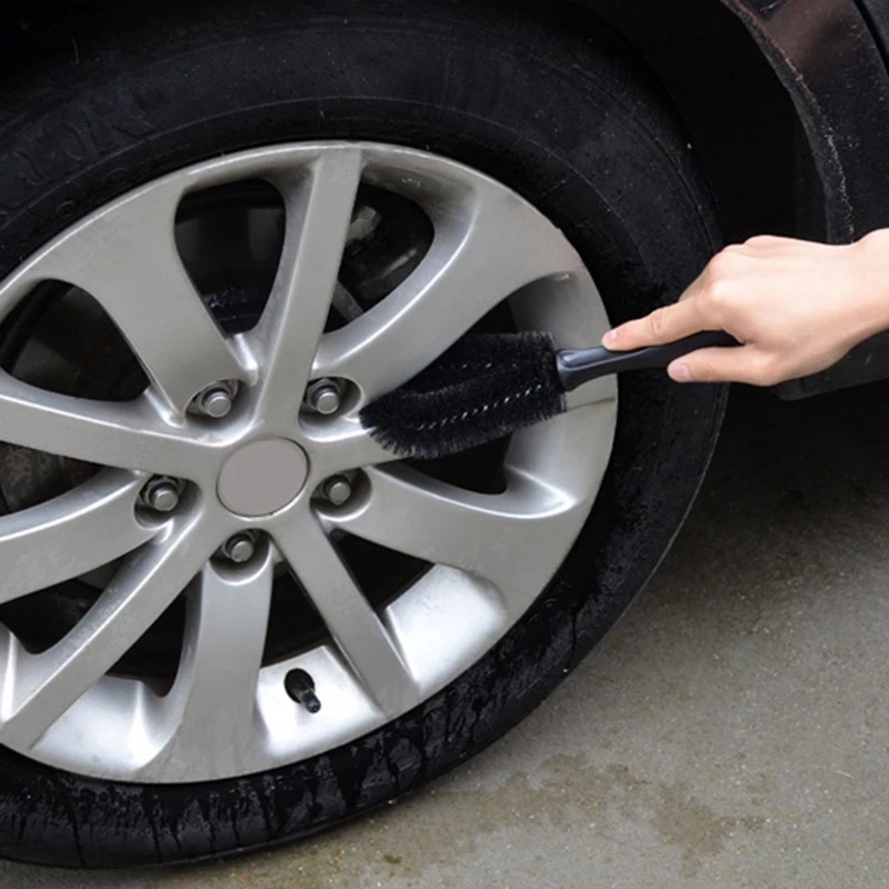 Wheel Brush, Easy Reach Rim Tire Cleaner Brush 16.5'' Long Soft Bristle,  Car Detailing Brush, Multipurpose Use For Cleaning Wheels Rims Exhaust Tips  - Temu United Arab Emirates