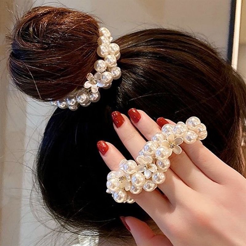 Faux Pearl Style Hair Scrunchie Hairband Elasticated Hairband Chic Unique  Boho Wedding Event Gift - Beauty & Personal Care - Temu