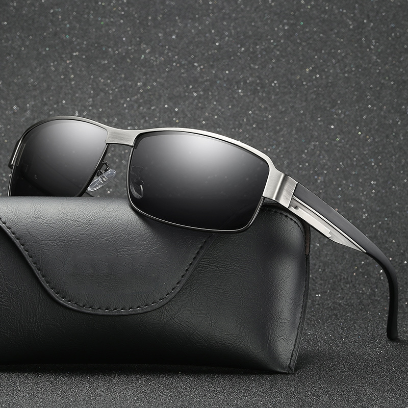 Trendy Classic Cool Half Thick Rim Polarized Sunglasses For Men
