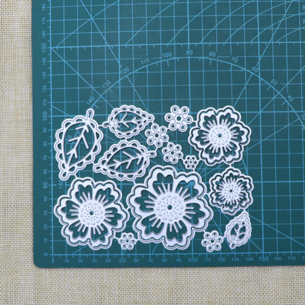 Flower Pattern Die Cuts For Card Making Metal Die Cuts For - Temu