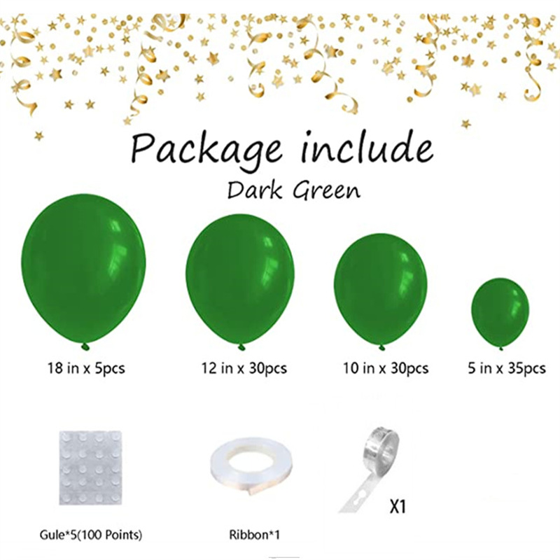 Lime Green Balloons 100Pcs Green Balloon Garland Arch Kit 5/10/12/18 Inch  Differ