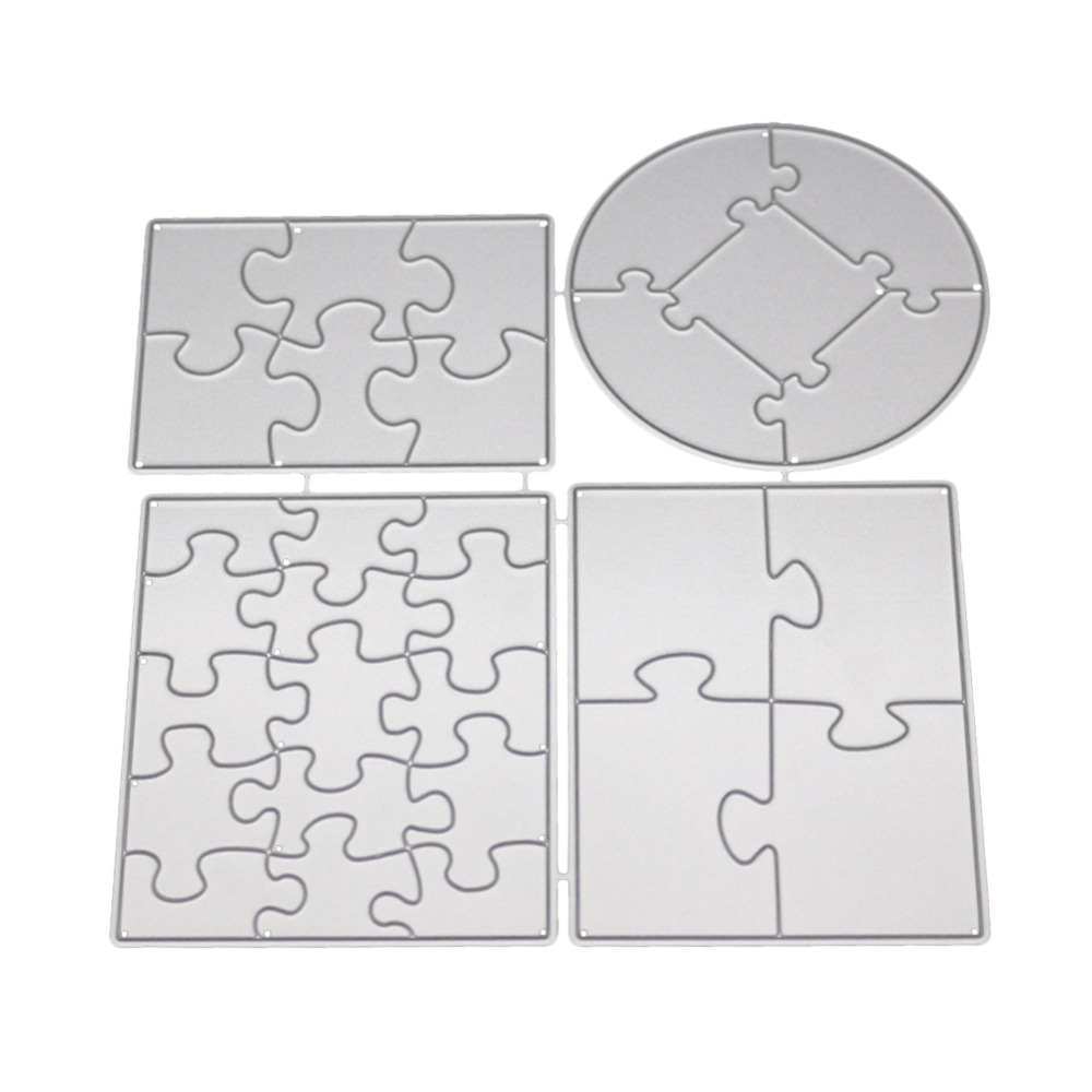 Cutting Dies Metal Puzzle Dies For Card Making ,Jigsaw Cutting Dies For Scrapbooking Christmas Craft Dies DIY Craft Die Cuts