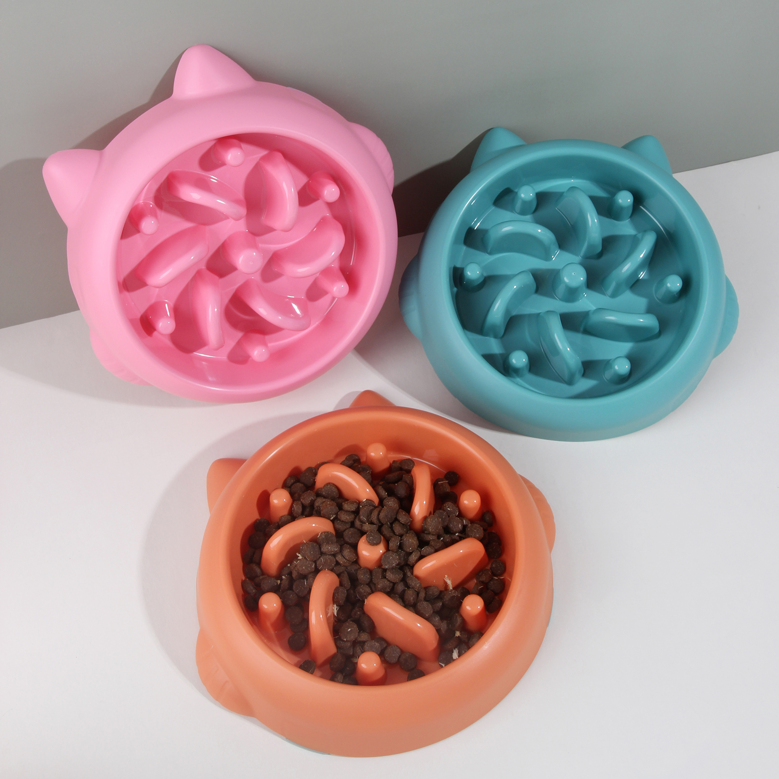 1 pc Slow Feeder Dog Bowl Anti Gulping Healthy Eating for Small Medium Size  Dogs Random Color