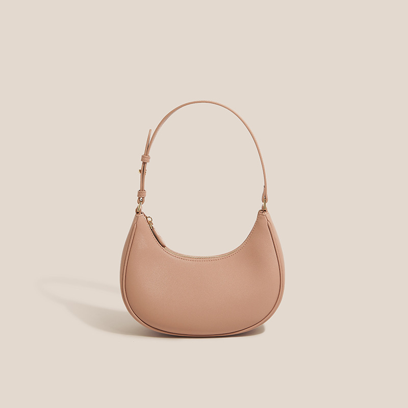 Fashionable And Simple Women's Single-shoulder Baguette Bag