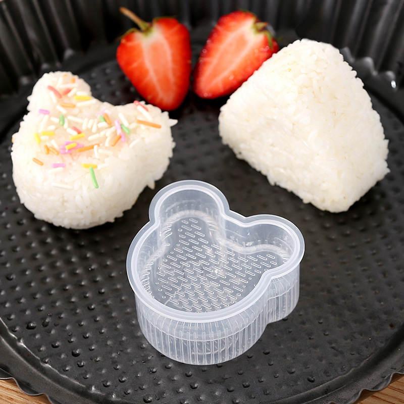 Choxila 3 Pack Onigiri Mold Stainless Steel, Musubi Mold Rice Mold Kit,  Maker Press, Classic Triangle Rice Ball Maker Sushi Mold for Kid Lunch  Bento
