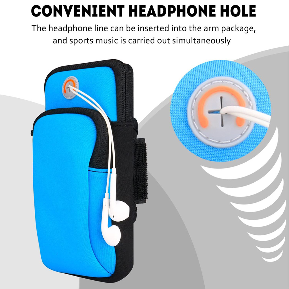 Universal Waterproof Sport Armband Bag Running Jogging Gym Arm Band Mobile  Phone Bag Case Cover Holder Elastic Sports Wrist Bag 