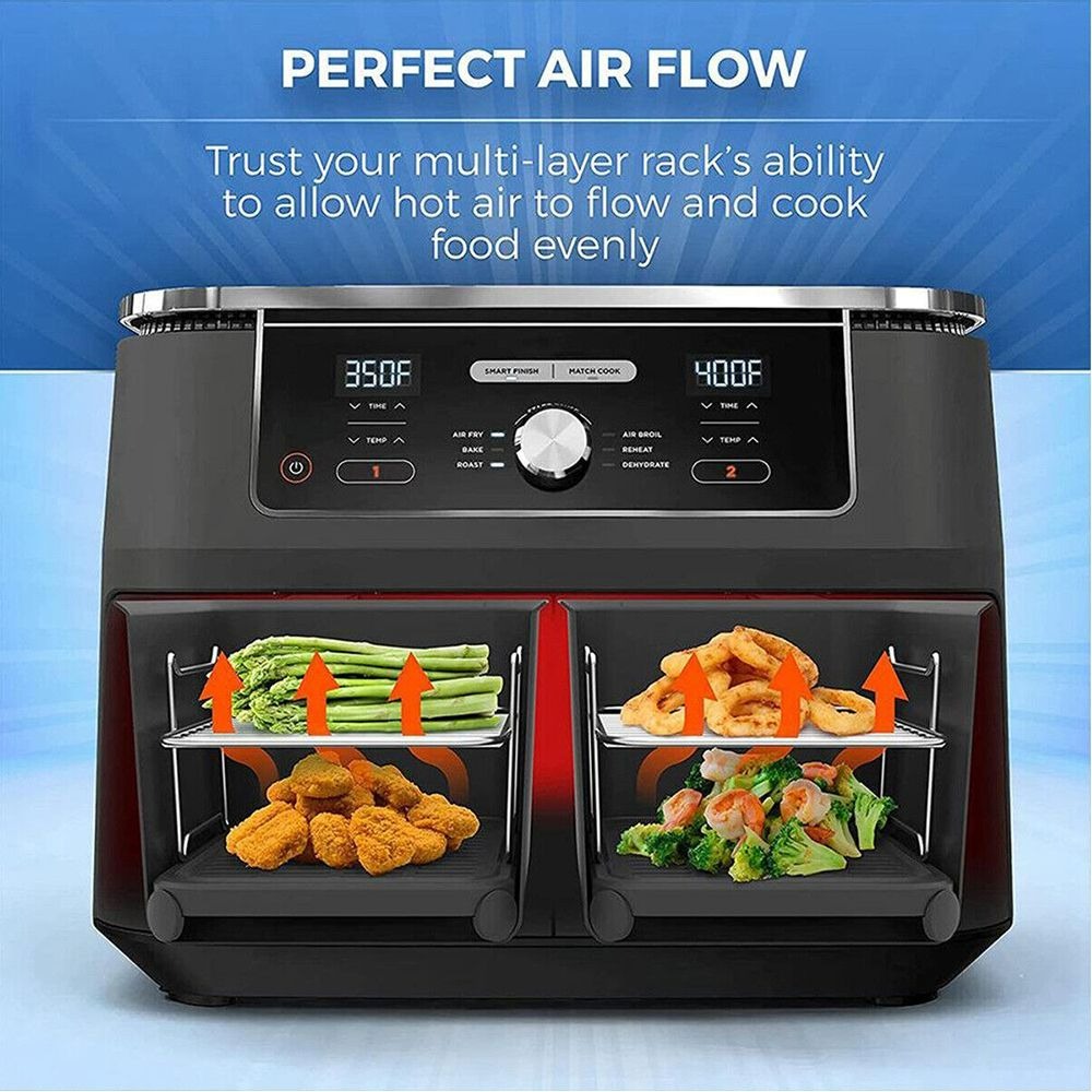 Air Fryer Rack For Ninja Air Fryer Multi layer Double Basket - Temu