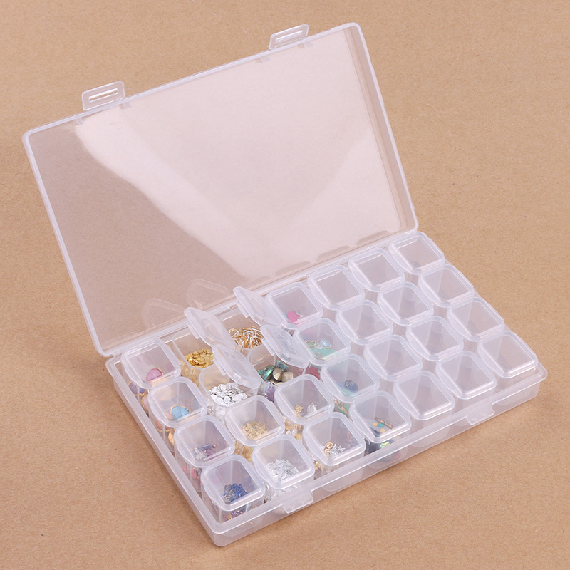 Plastic Jewelry Box Jewelry Organizer Clear Beads Storage - Temu