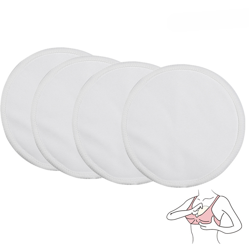 Organic Washable Breast Pads 4 Pack | Reusable Nursing Pads for Breastfeeding, 4pcs