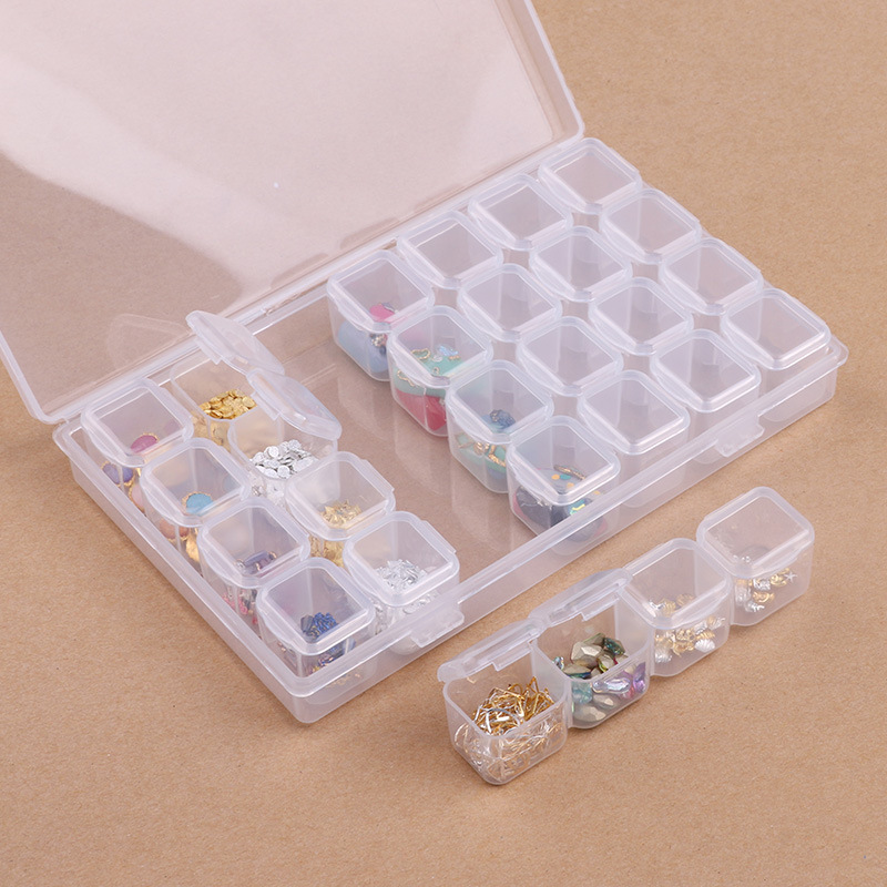 Plastic Jewelry Box Earring Organizer Box Clear Earring Holder Jewelry Box  Case 
