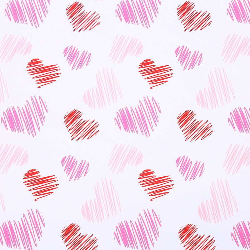 Love Heart Decor Gift Wrapping Paper, Romantic Wrapping Paper