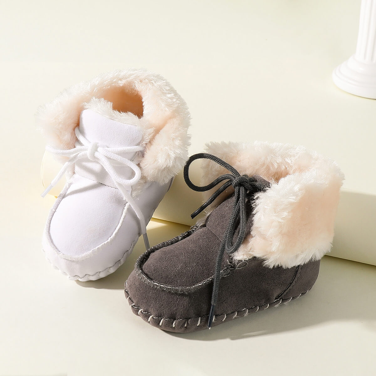 Baby Snow Boots Boys Girls Baby Shoes Infant Elastic Band - Temu