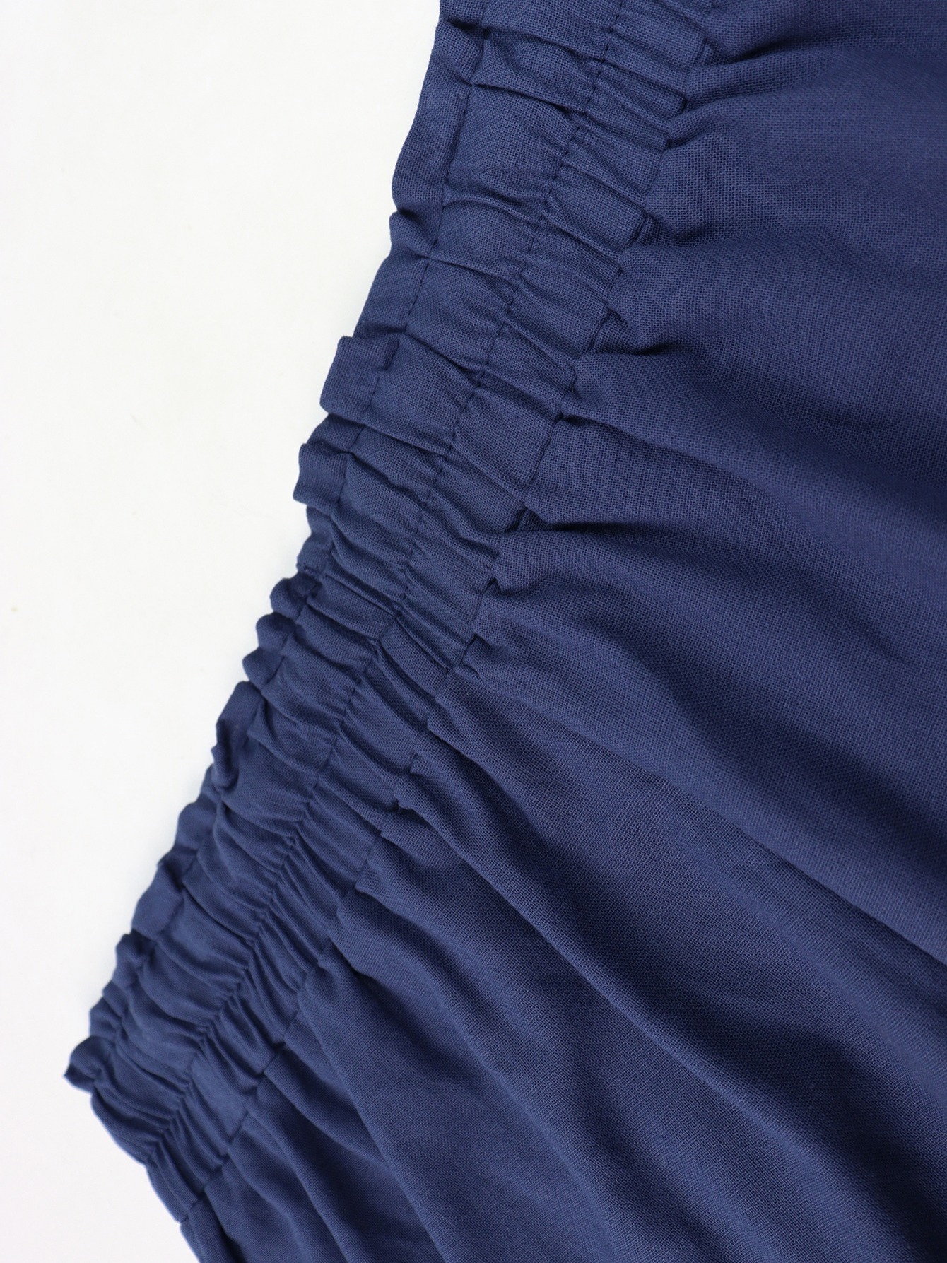 Casual Cropped Pant Solid Elastic Waist Fashion Loose Comfy - Temu