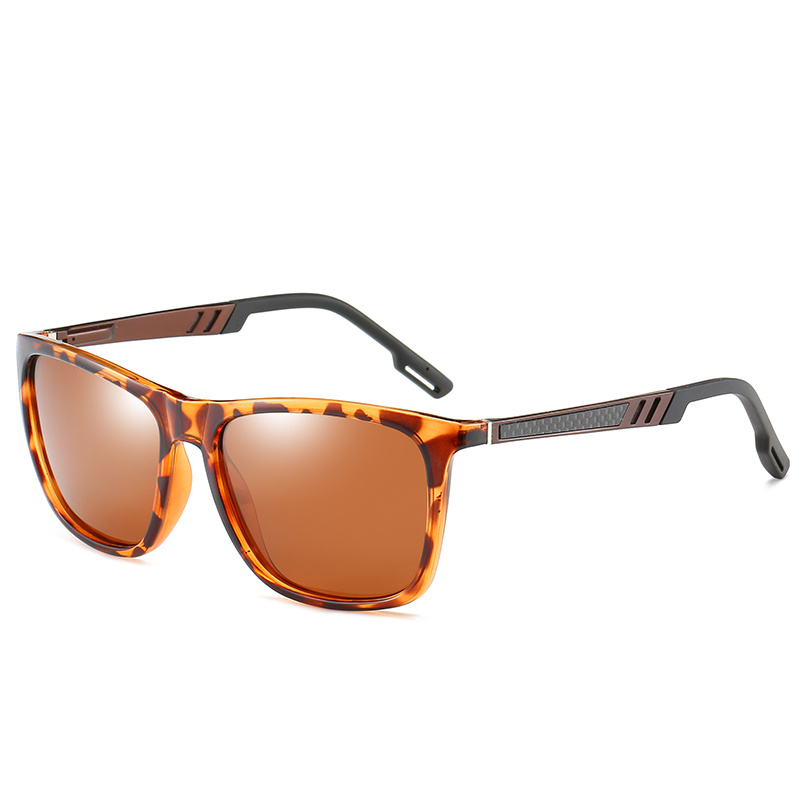 Classic Trendy Large Square Frame Polarized Sunglasses Outdoor