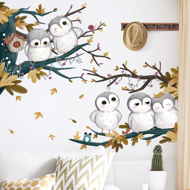  Vinilo decorativo para pared de pájaros, vinilo con diseño de  pájaros voladores para niña, decoración de pared de bebé, decoración de  pared de pájaros, calcomanía para sala de estar (35 x