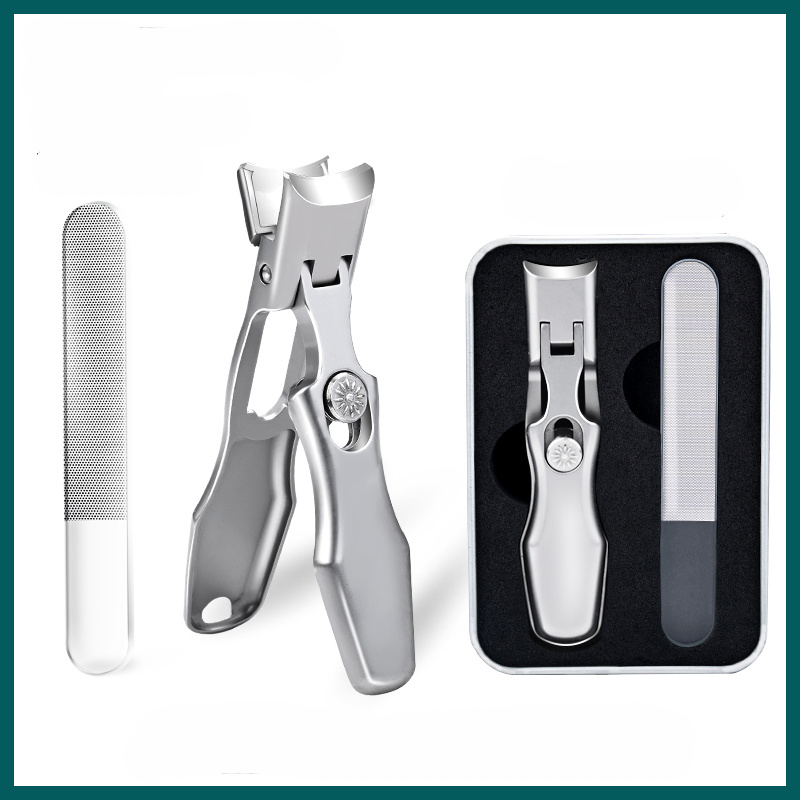 Nail Clippers for Thick Nails, Wide Jaw, Curved Blade – Sharp