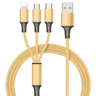 3-in-1 Charging Cable Micro / Type-C / Lightning For Apple IPhone And Android Phone Without Data Transmission
