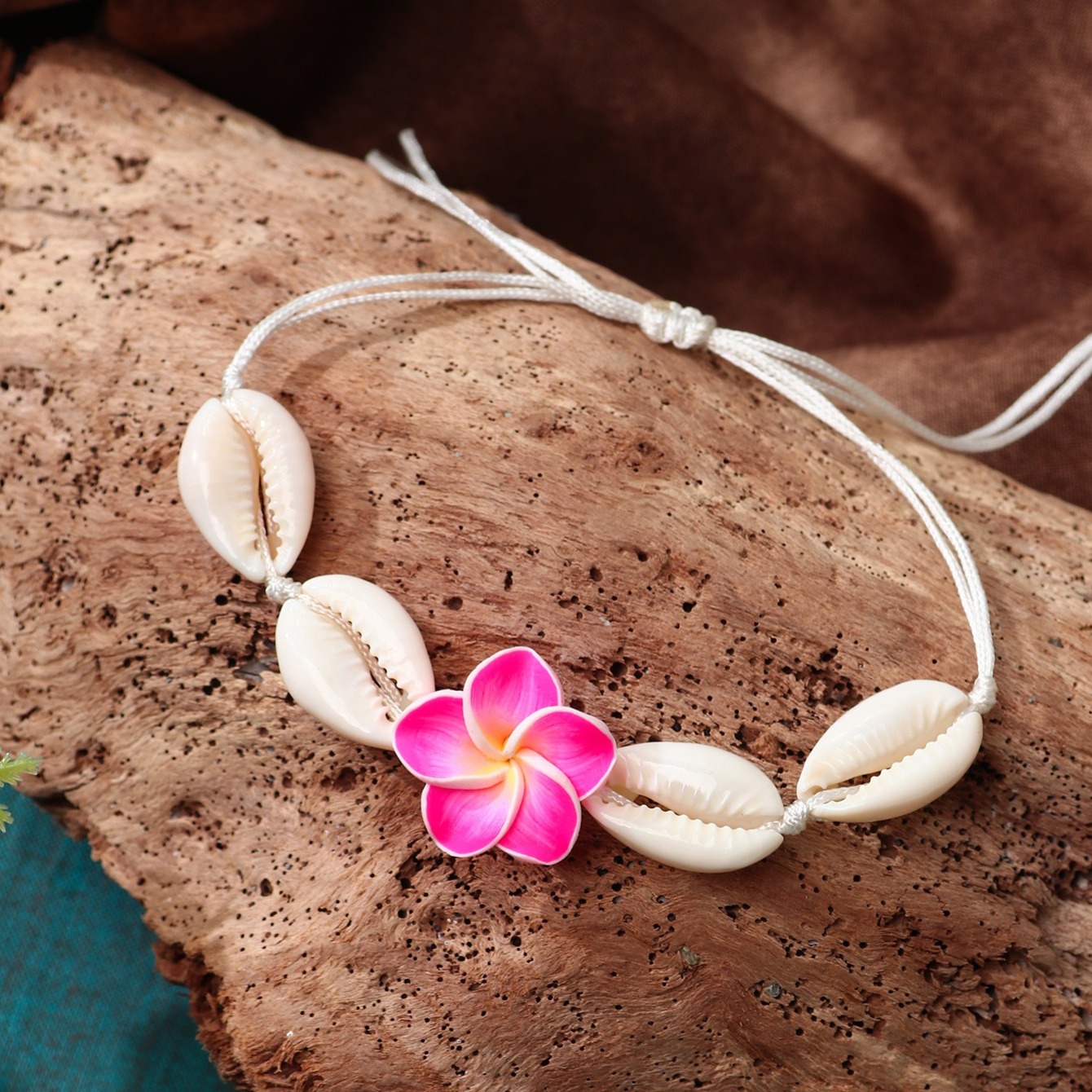 Plumeria Flower Bracelet