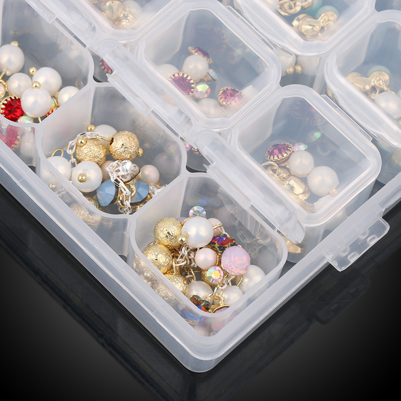 Plastic Jewelry Box Jewelry Organizer Clear Beads Storage - Temu