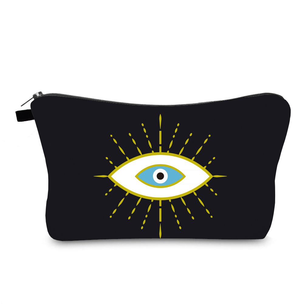

Cosmetic Pouch For Women, Waterproof Makeup Bags Roomy Toiletry Pouch Portable Washing Bag Adorable Travel Accessories Gifts (evil Eye)