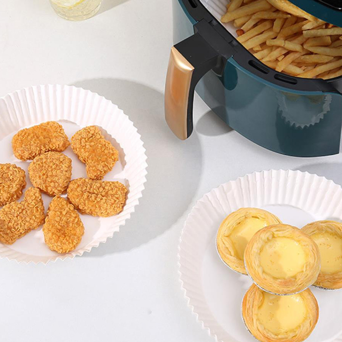 Air Fryer Disposable Liners Parchment Paper for Cooking - 100pcs
