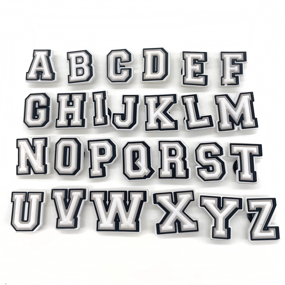 Letter Shoe Charms For , Letter A B C D E F G H I J K L M N O P Q R S T -  Temu