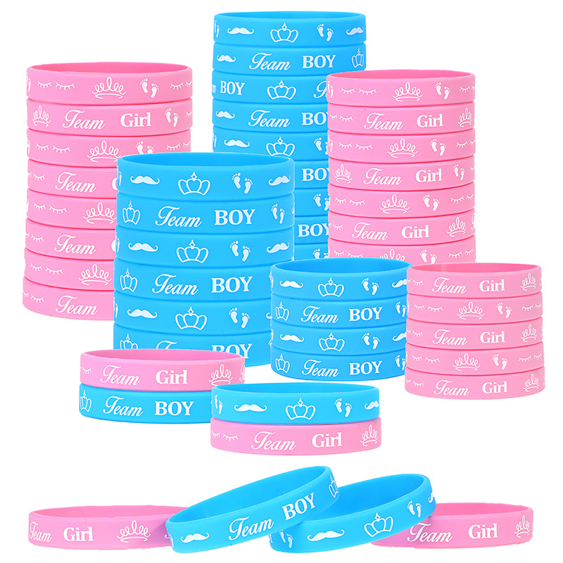 4pcs Rainbow Silicone Sport Wristband Rubber Bracelet For Party Gift  Accessory