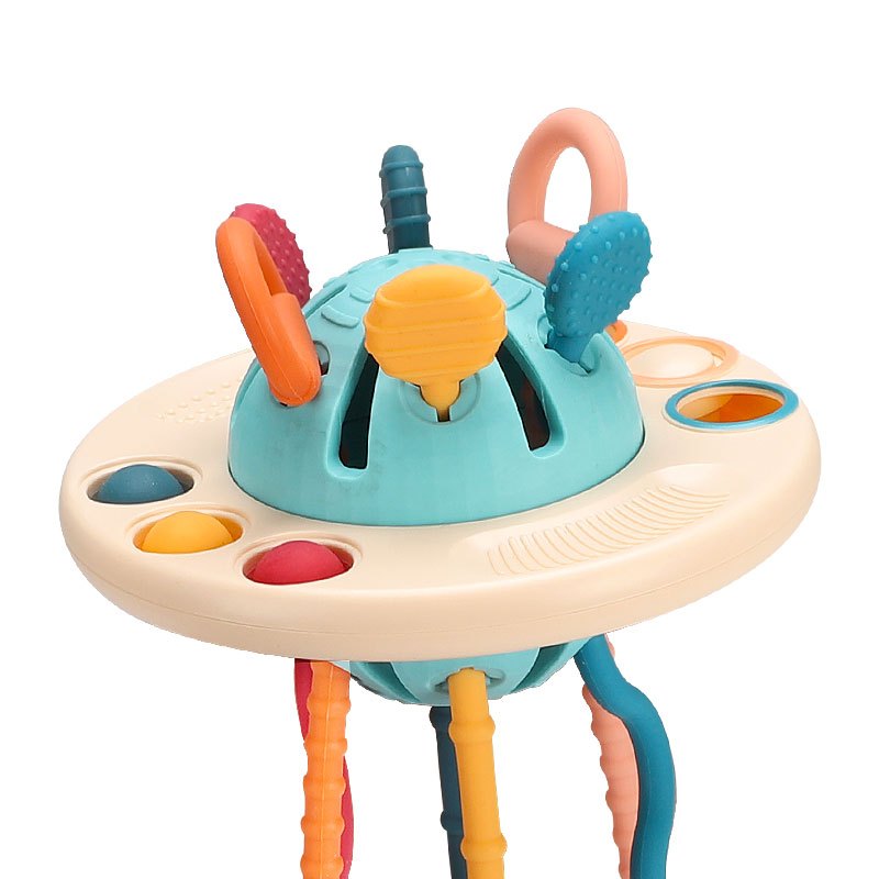 Baby Products Online - Obest Baby Montessori Toys, UFO Shaped Sensory Toys,  Teething Toys, 6 Different Pull Toys for Toddlers Stress Reliever, Birthday  Gift Toy - Kideno