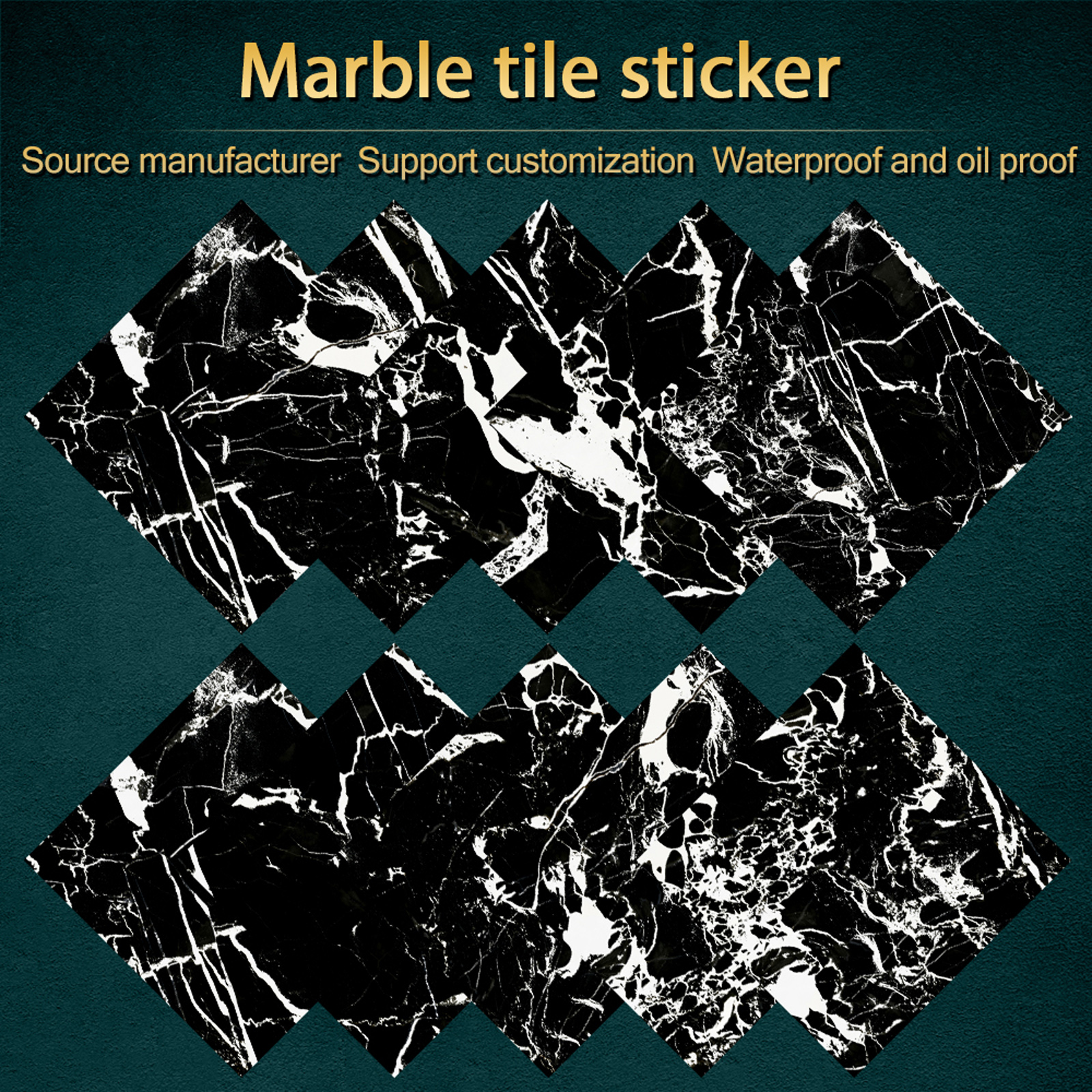 Marble Patterned Kitchen Tile Sticker Wall Tiles Sticker - Temu
