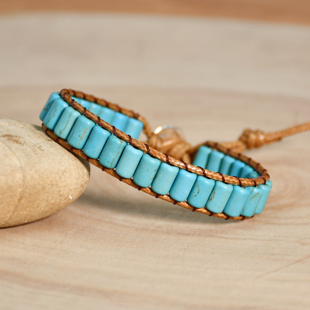 Colorful Beads Natural Stones Yoga Bracelet Handmade Braided - Temu