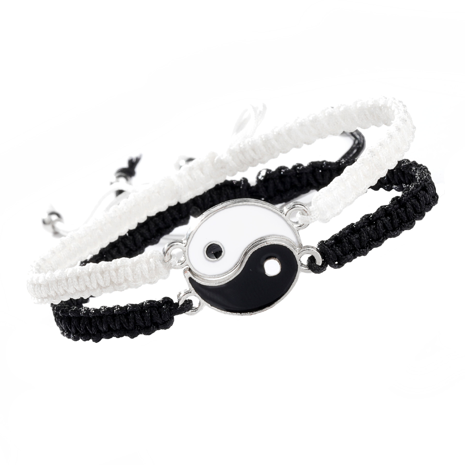 Bracelets Meilleur ami pour 2 Bracelet à cordon ajustable Yin Yang
