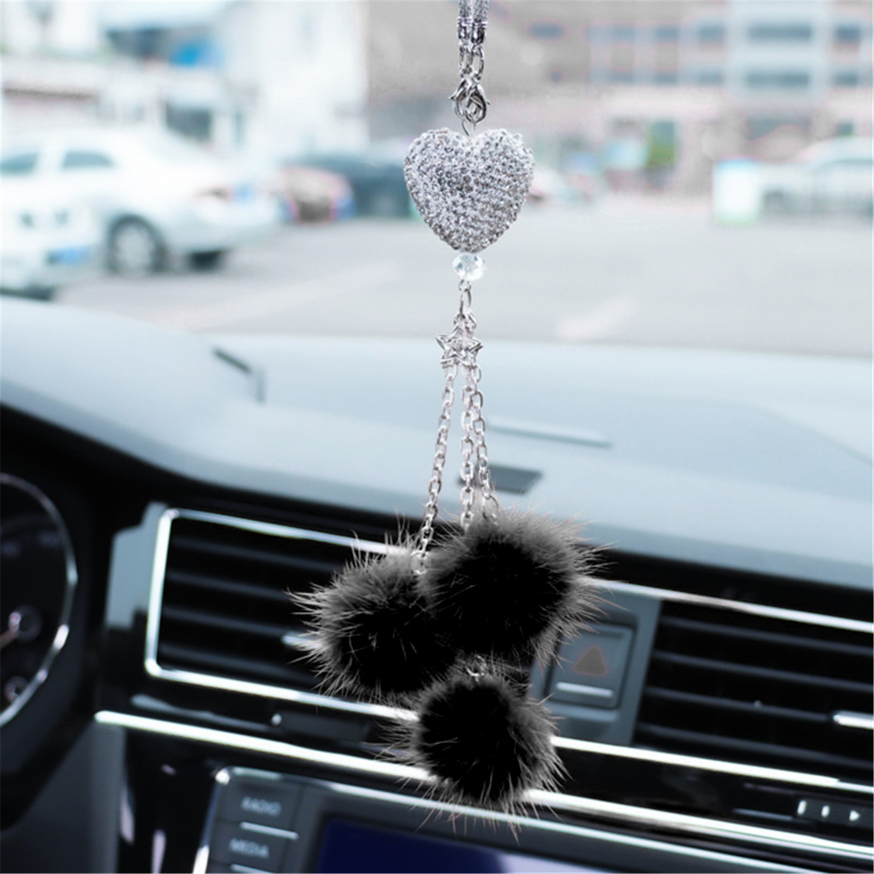 Beau pendentif rétroviseur voiture Angel Dog décoration mignonne pour votre  v?
