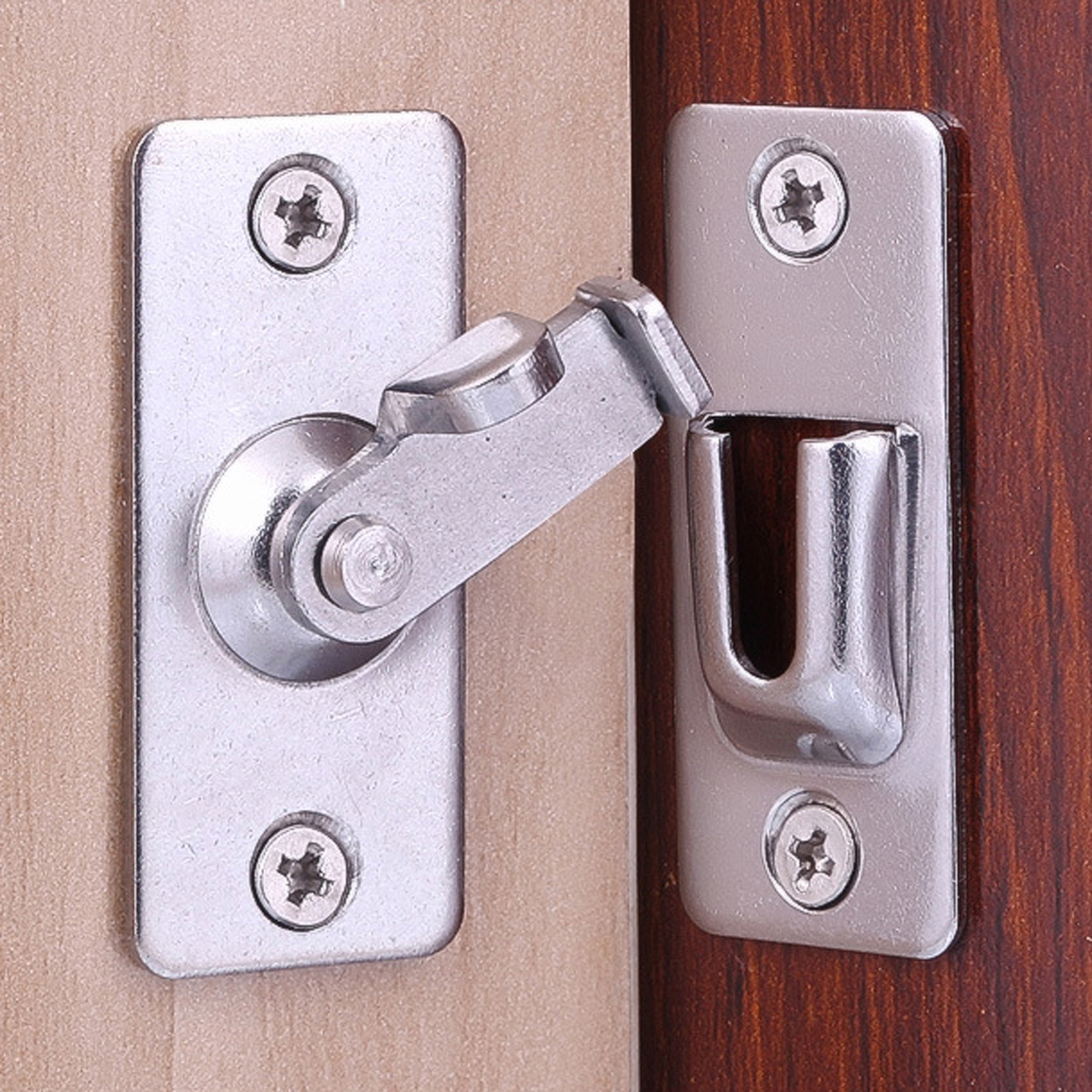 Cerradura de puerta de granero, pestillos de puerta, pestillo de seguridad  para puerta, cerradura de cerrojo de puerta de aleación de zinc resistente