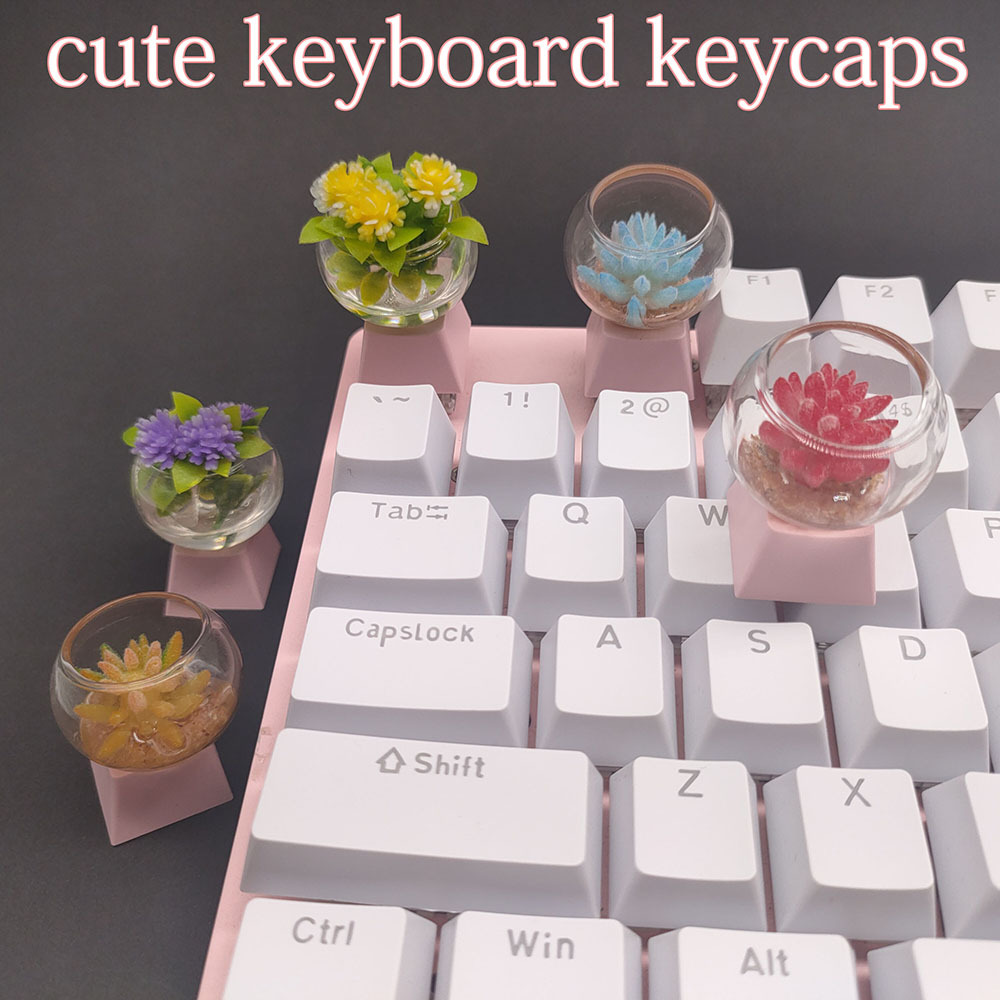 Goldfish Ornaments Accessories Mechanical Keyboard Keycaps Anime Kawaii  Cute Cartoon Cherry MX Handmade Custom Artisan Keycap R4