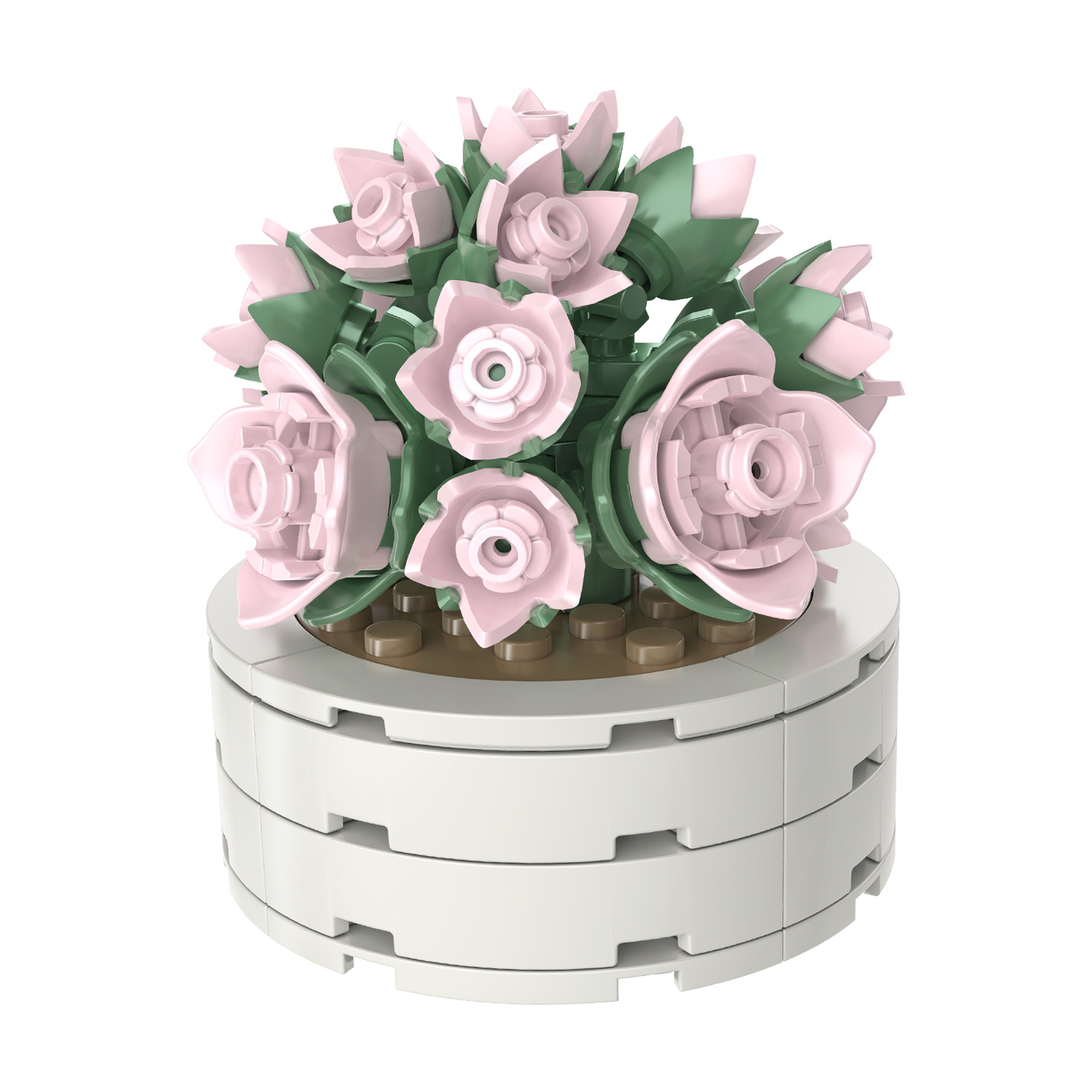 Lilac Flower Creative Block Kit: Bouquet Building Sets For - Temu