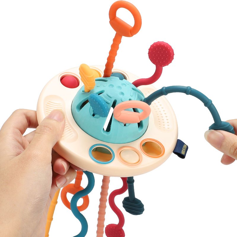 Littleboyny Montessori Spielzeug Silikon Zugschnur Zahn Sensorisches  Spielzeug - Sensorik Spielzeug Sensorisches Spielzeug ab 1 Jahr. -  Geschenke für Kinder : : Spielzeug