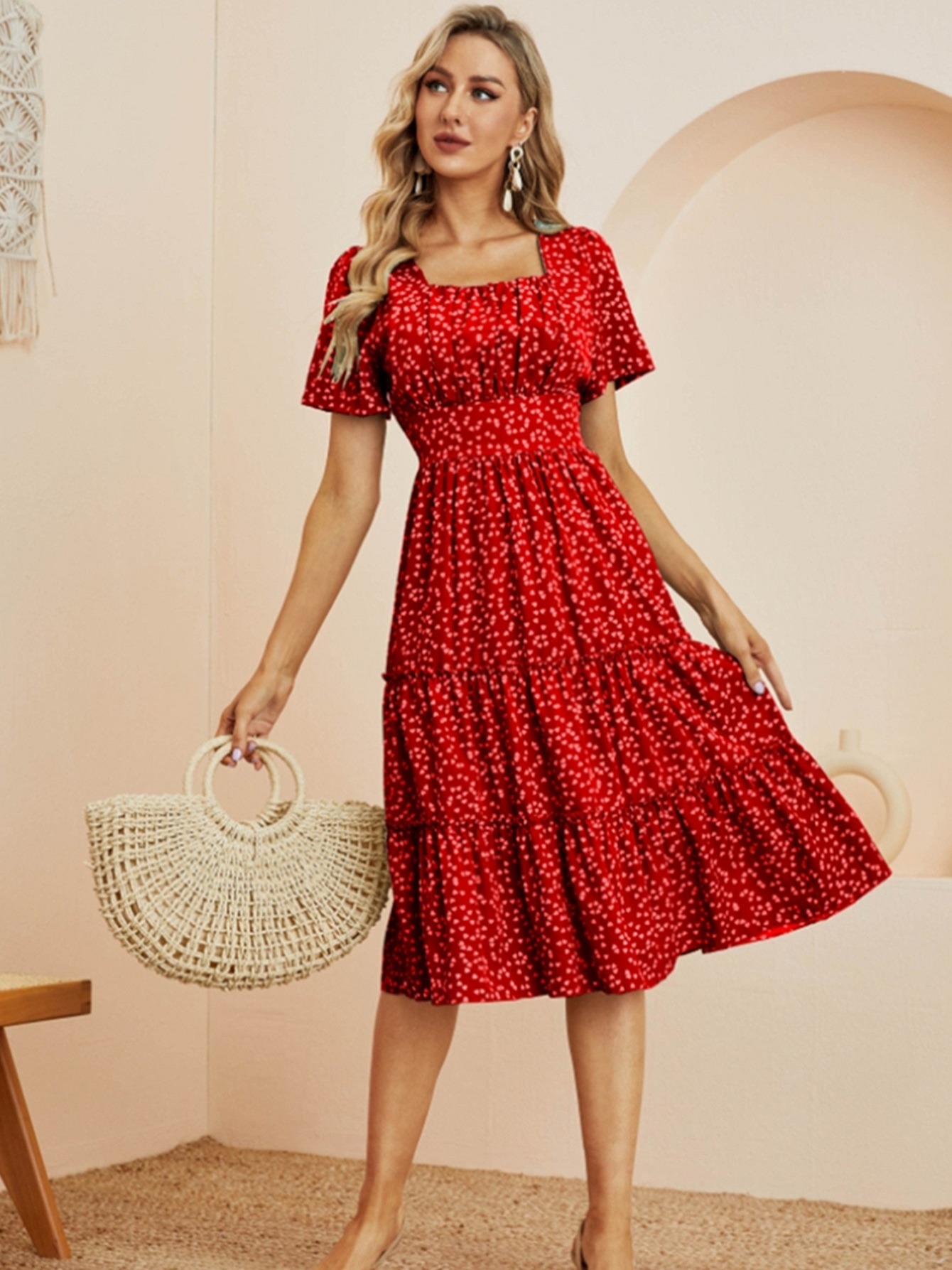 Valentine's Day Solid Sequin Dress Hollow Heart Shape - Temu