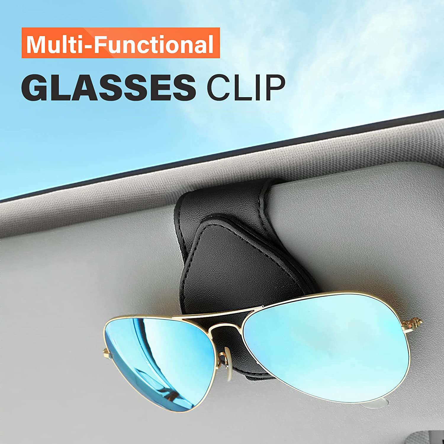 Sunglasses Clip Card Holder Car Sun Visor Storage Glasses Rece