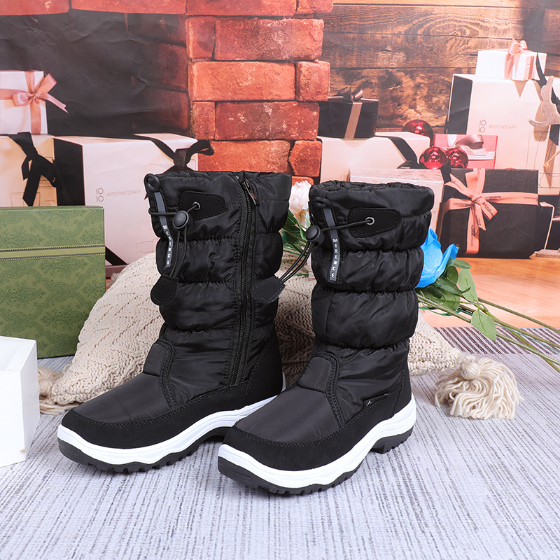  Botas de senderismo de invierno para hombre, botas de nieve  impermeables de cuero, zapatos de nieve de algodón para mantener el calor :  Ropa, Zapatos y Joyería